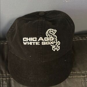 Touch by Alyssa Milano Black and White Hat with Sox Logo